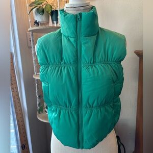 H&M Green Puffer Vest